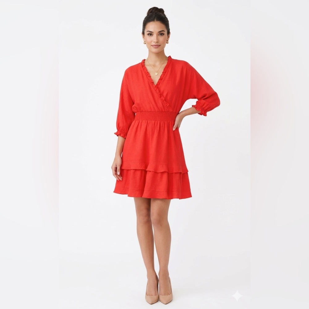 NWT Emma & Michele Vibrant Red Garment